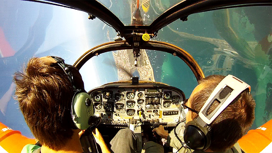 Acrobatics flight over Perth WA