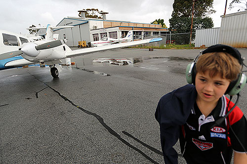 Family trip to Rottnest by aeroplane