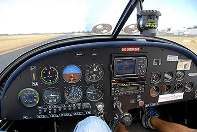 Inside of recreational aircraft