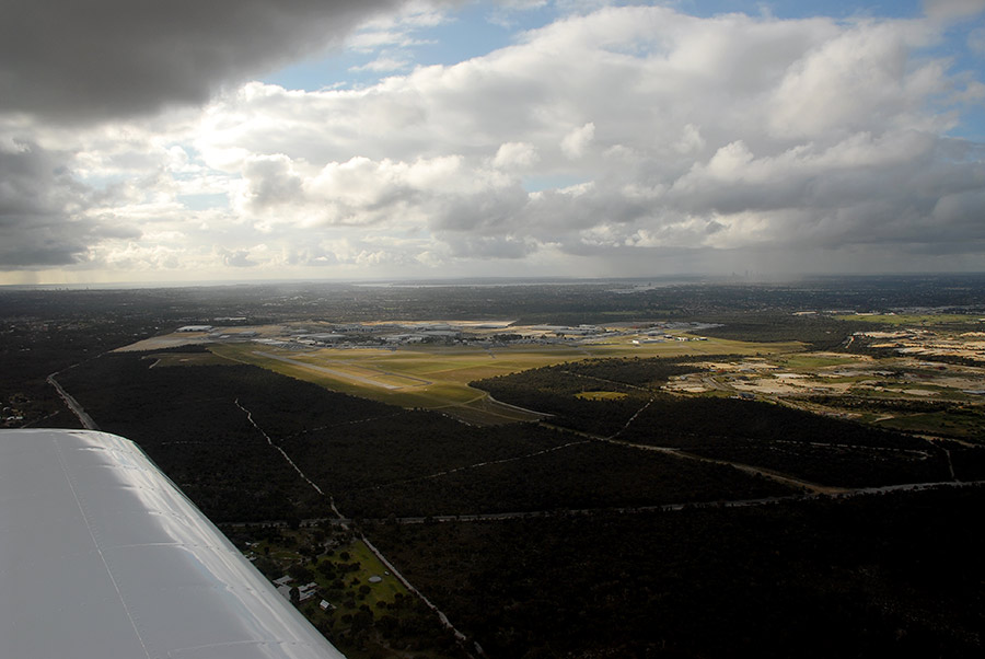 Left hand circuit turning onto base RWY 30